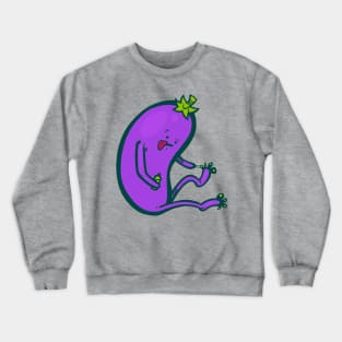 Eggplant Pedicure Crewneck Sweatshirt